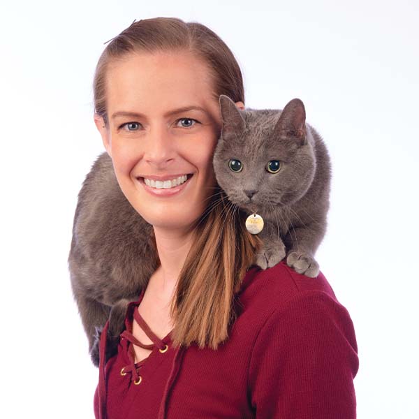 Dr. Elizabeth Krier with pet