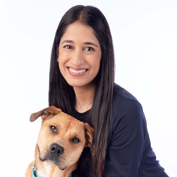 Dr. Seema Patel with pet
