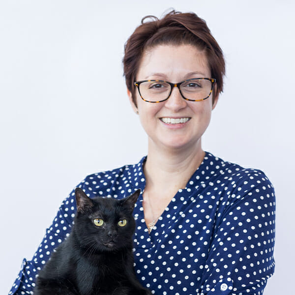 Dr. Sarah Shane with pet