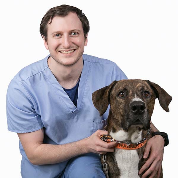 Dr. Benjamin Zucker with pet