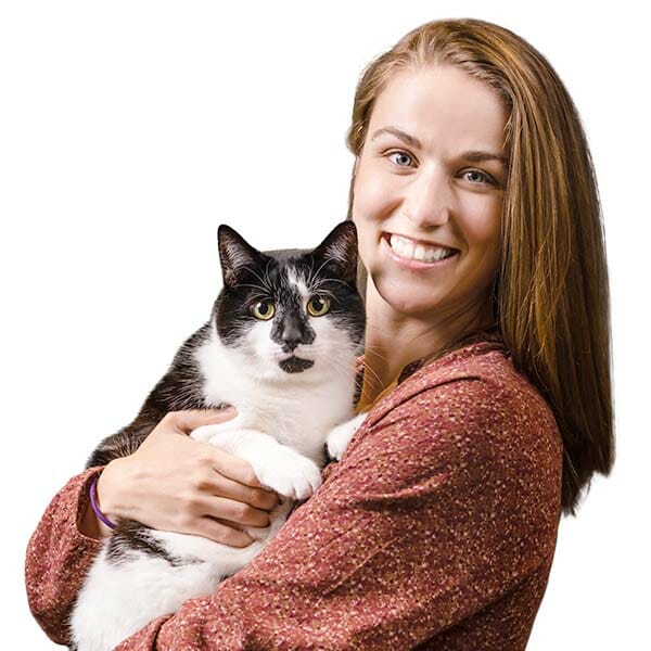Dr. Alex Lundhild with pet