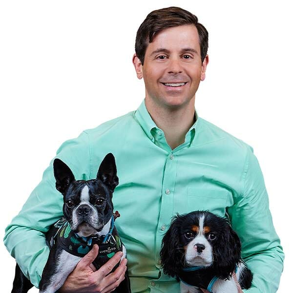 Dr. Andrew Gendler with pet