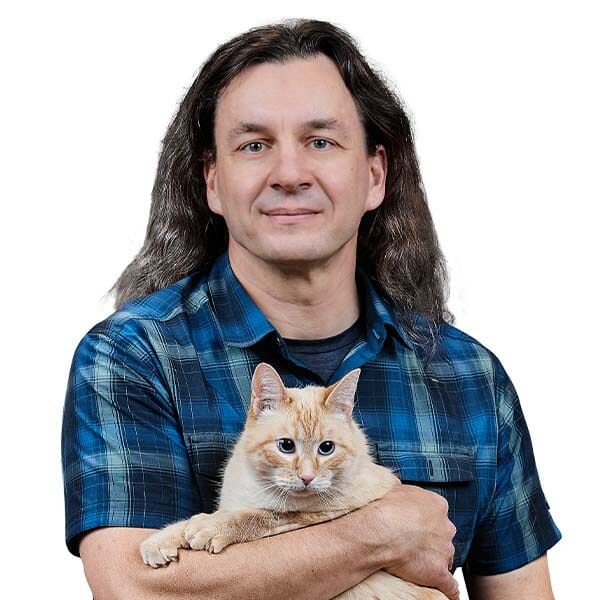 Dr. Curtis Brandt with pet