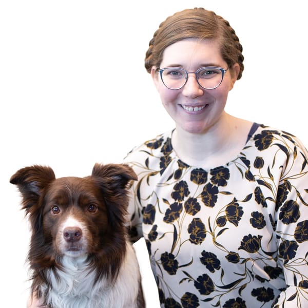 Victoria Fisher with pet