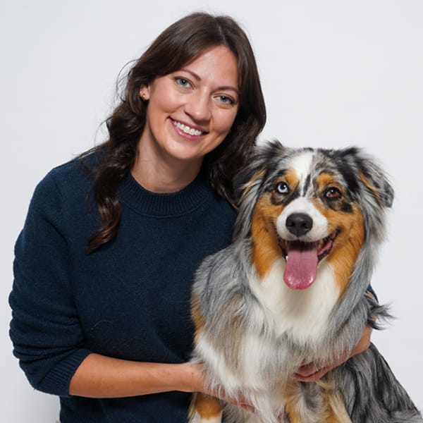 Dr. Bethany Hopkins with pet