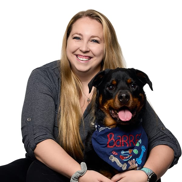 Dr. Kaitlin Gutherman with pet
