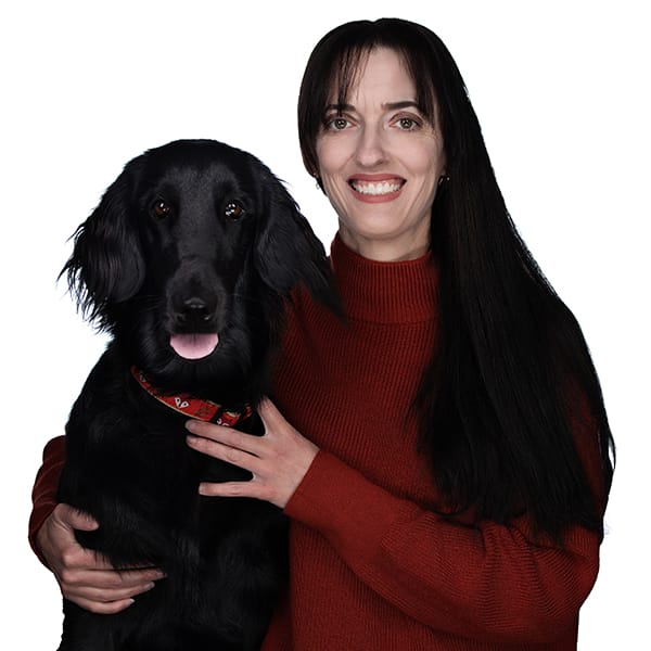Dr. Stephanie Byrne with pet