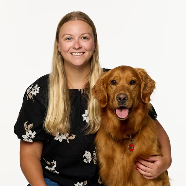 Dr. Morgan Van Dyk with pet