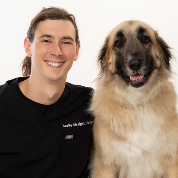 Dr. Shelby Straight with pet