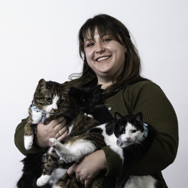 Dr. Lauren Smith with pet