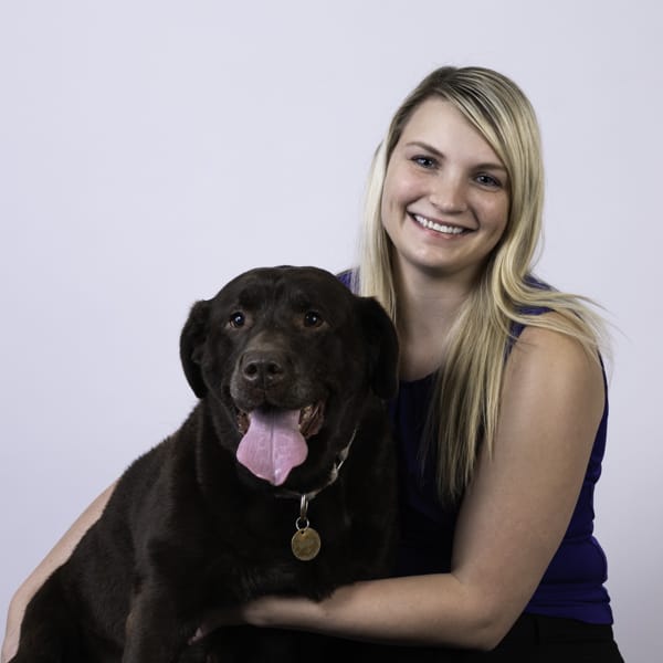 Dr. Leslie Jones with pet