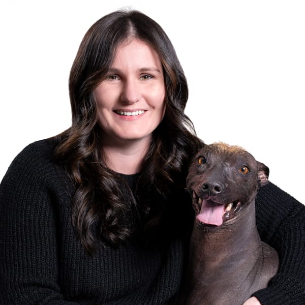 Dr. Mary Ryan with pet