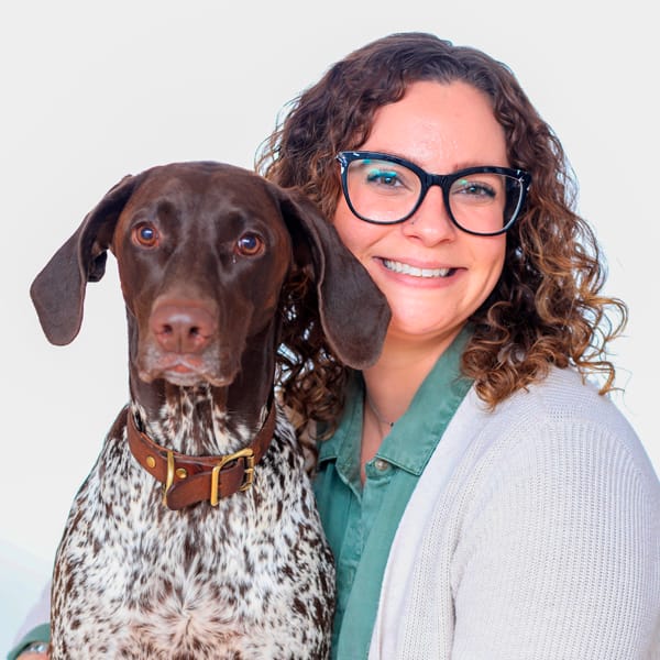 Kristin Hennessy with pet