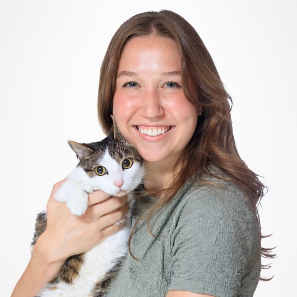 Dr. Sullivan with her pet cat.